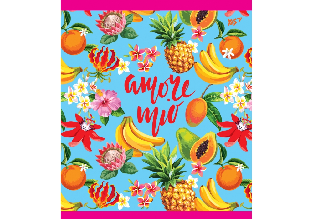 Тетрадь 12 лин. YES "Tropical vibes", 763193 2