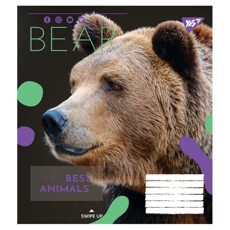 Зошит 24 лін. YES Animal, 764996 3