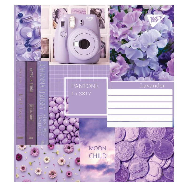Тетрадь 96 лин. YES Collage pantone, 765060 3
