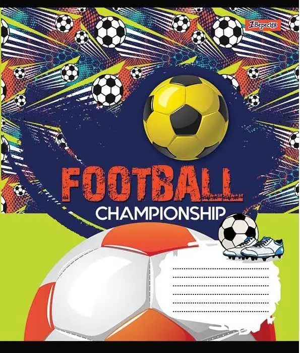 Тетрадь 12 лин. 1В Play the champs, 765333 1