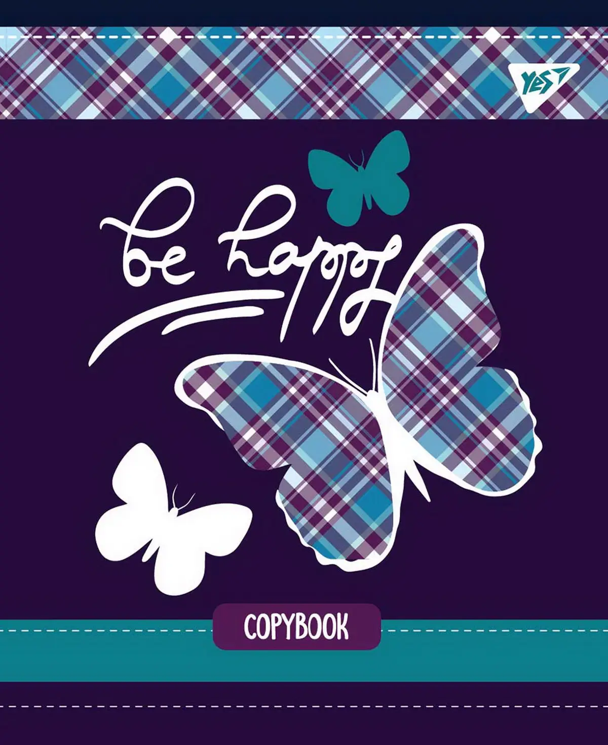 Зошит 12 лін. YES "Tartan fun", 765176