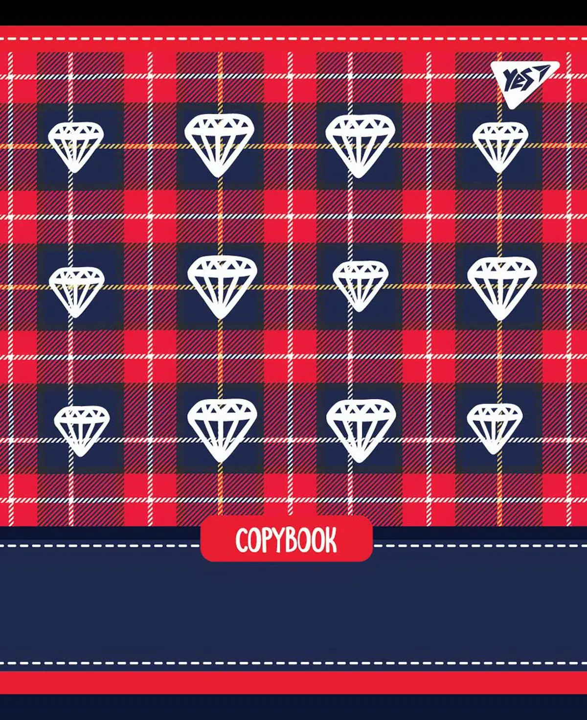 Зошит 12 лін. YES "Tartan fun", 765176 1