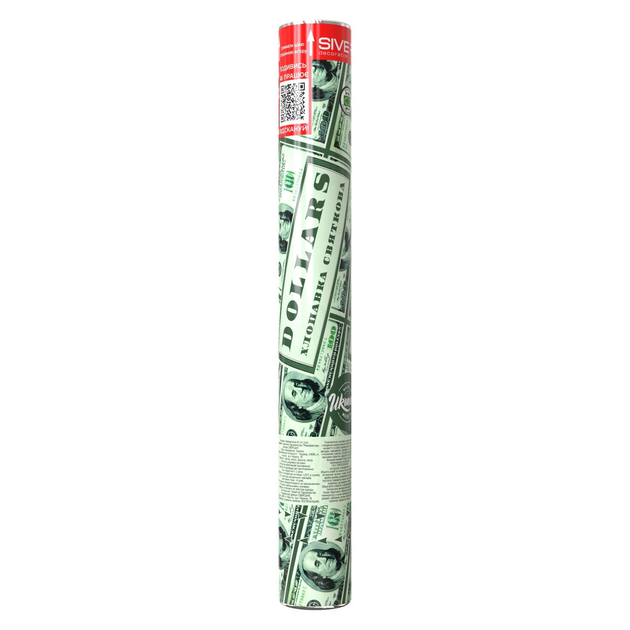 Хлопушка пневматическая 40 см "Dollars"