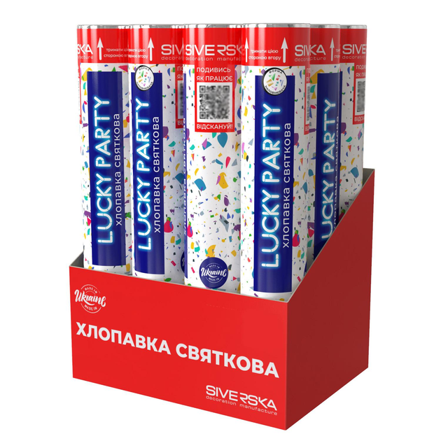 Хлопушка пневматическая 30 см "Lucky Party" 2