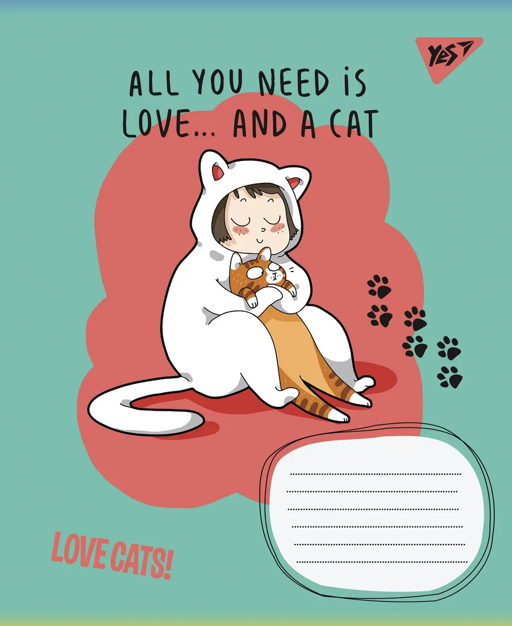 Тетрадь 24 лин. 1В Love cats, 765918 2
