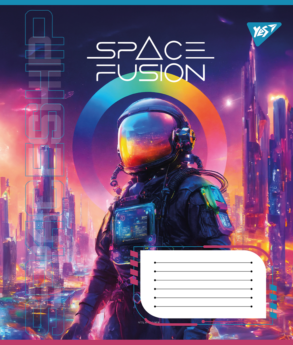 Тетрадь 60 лин. YES Space fusion, 767162 3