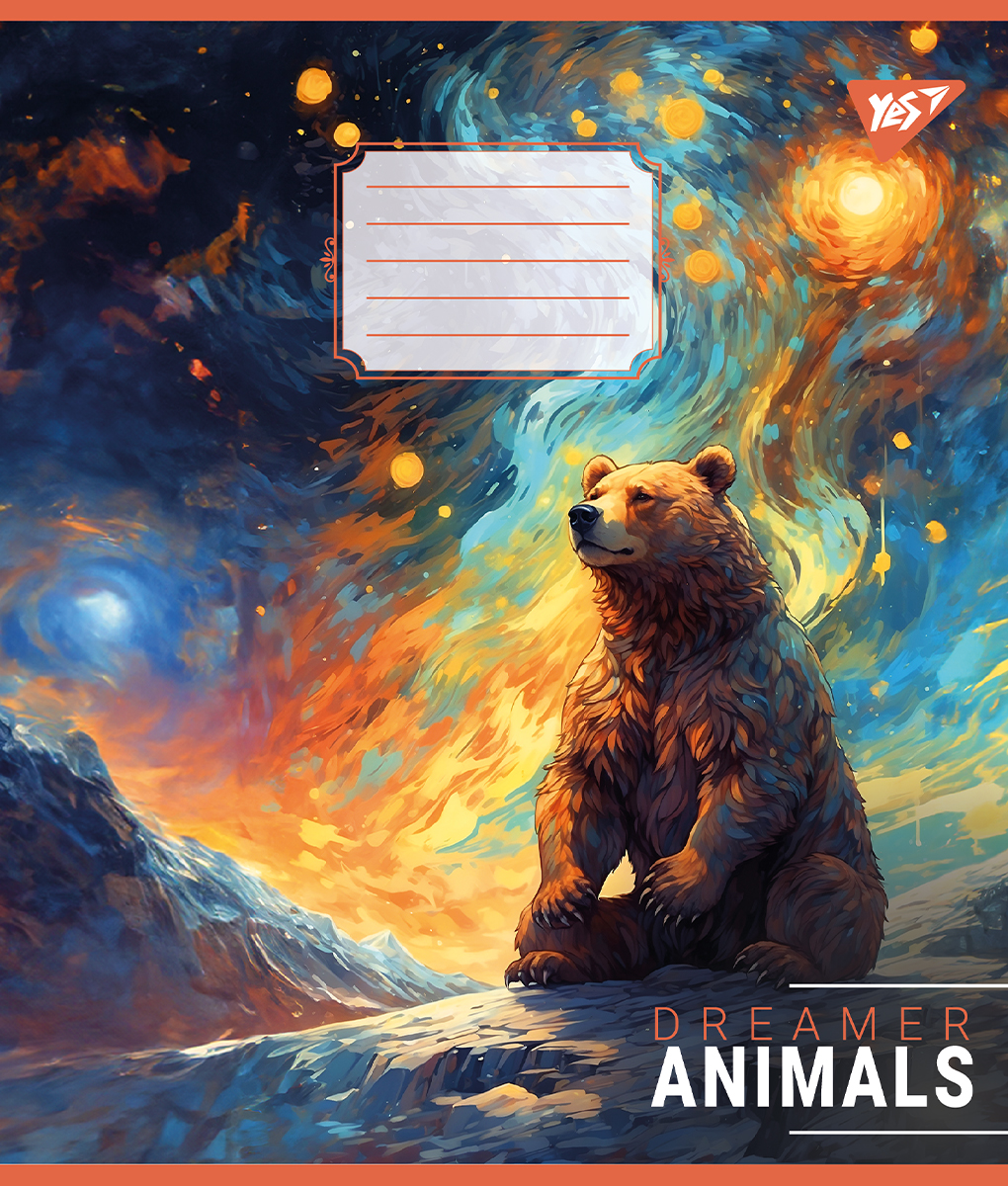 Зошит 60 лін. YES Dreamer animals, 767154