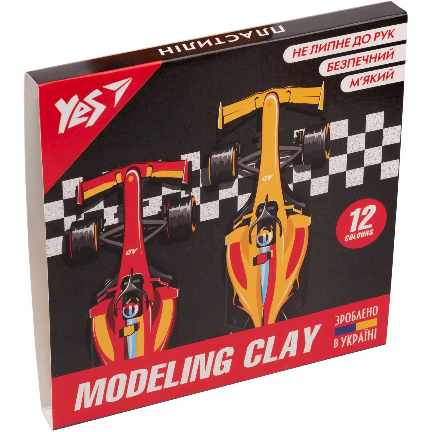 Пластилін 12 кол. "Race legend" 240 г, 540599 Yes
