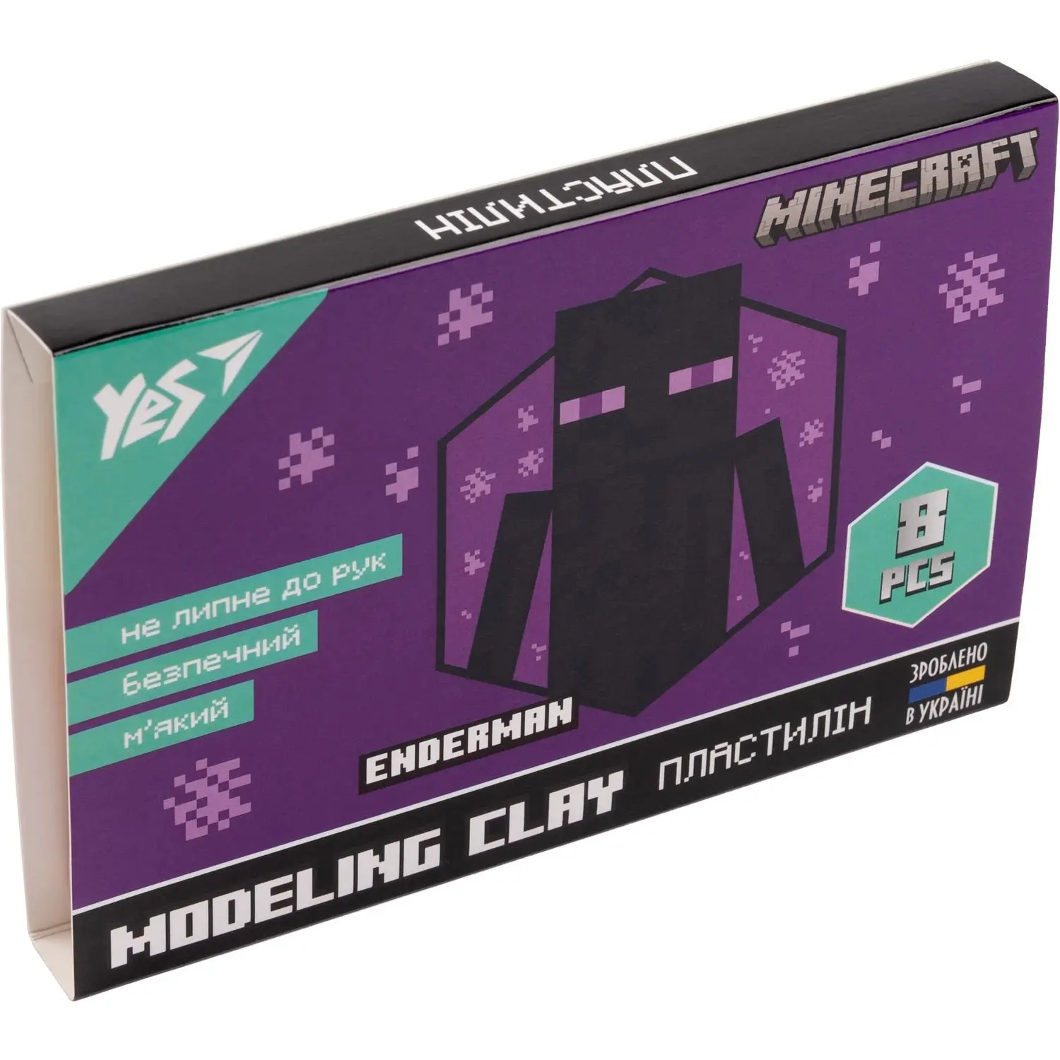 Пластилин 8 цв. "Minecraft" 160 г, 540634 Yes