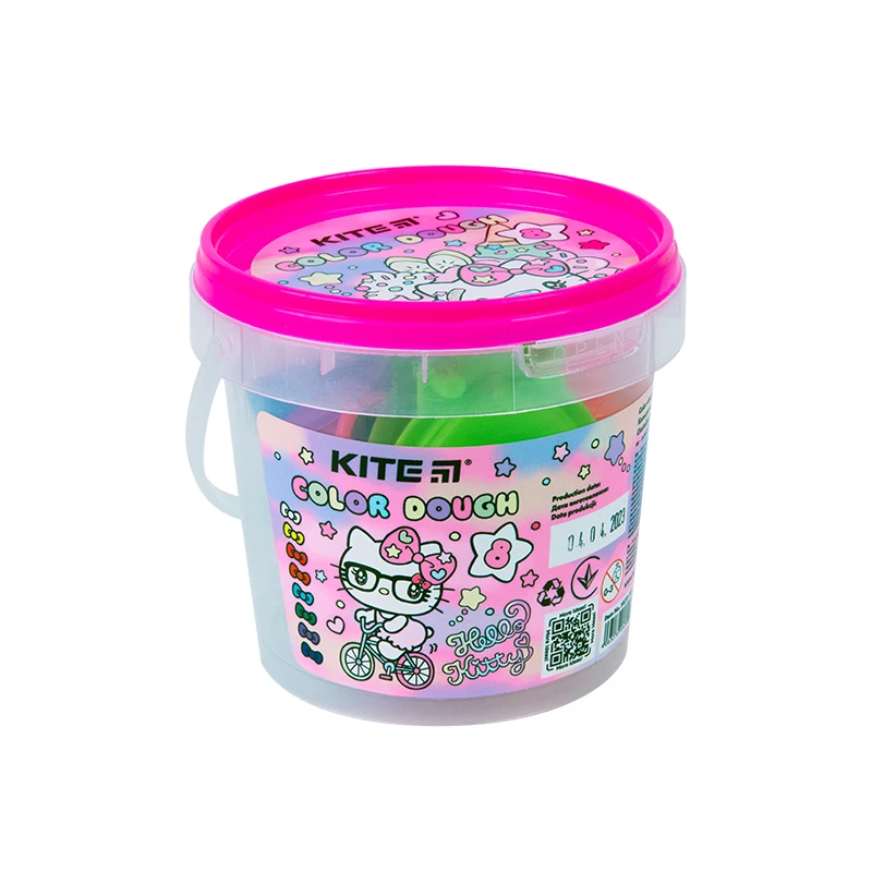 Тісто кольорове, 8*20г+2 формочки+стек, Hello Kitty, HK23-137