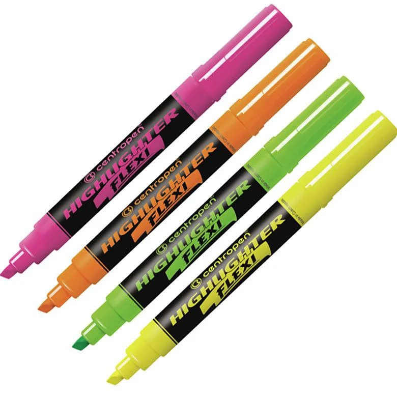 Маркер 8542 Flexi, 1-4,6 мм клиновидный розовый CentroPen 2