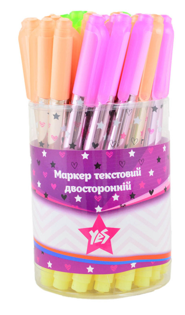 Маркер текстовый двухсторонний, 3 цв., 390443 1