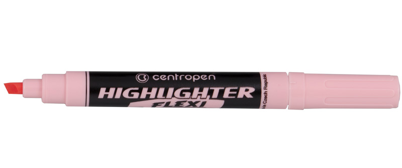 Маркер 8542 Flexi, 1-4,6 мм клиновидный пастельный розовый, CentroPen 1