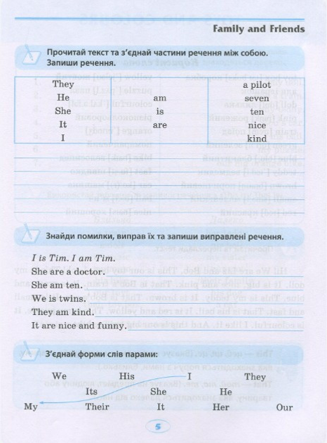 Вправи "English (початкова). Тренажер з читання та письма" (у), 04928 3