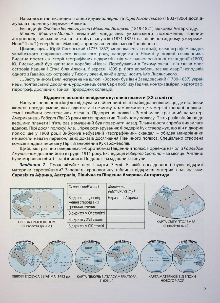 Зошит для практичних робіт. Географія 6 кл., 1508 6