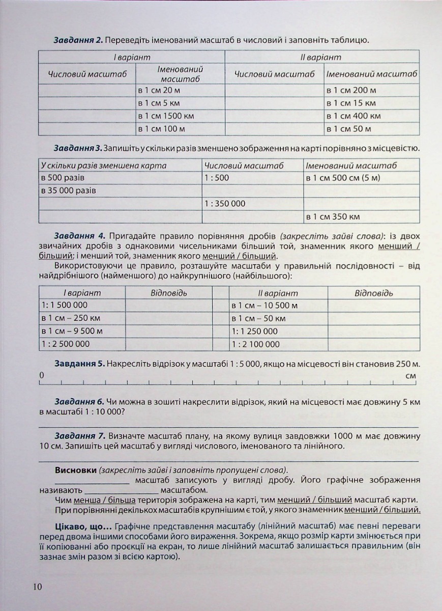 Зошит для практичних робіт. Географія 6 кл., 1508 11
