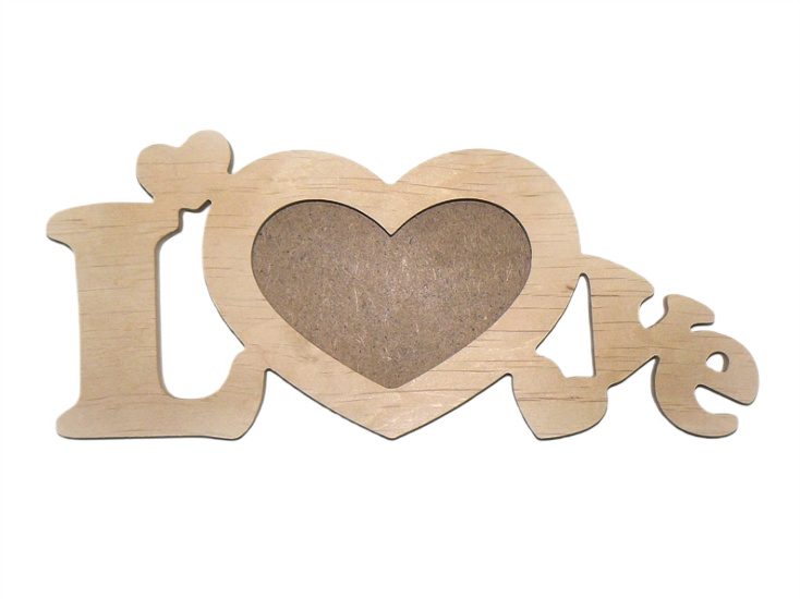 Заготівка дерев`яна Фоторамка "Love", 1065