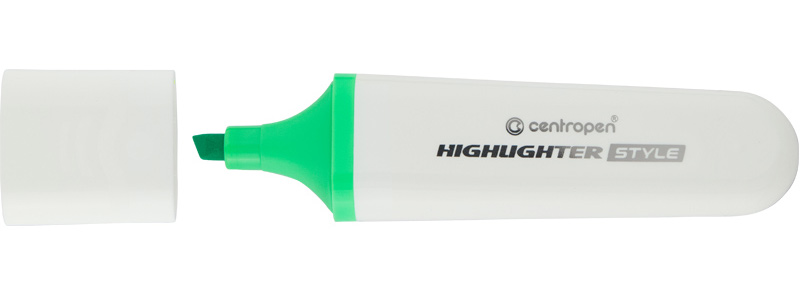 Маркер 6252 Highlighter Style 1-4,6 мм клиновидный, зеленый CentroPen