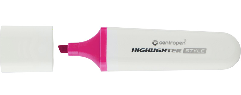Маркер 6252 Highlighter Style 1-4,6 мм клиновидный, розовый CentroPen
