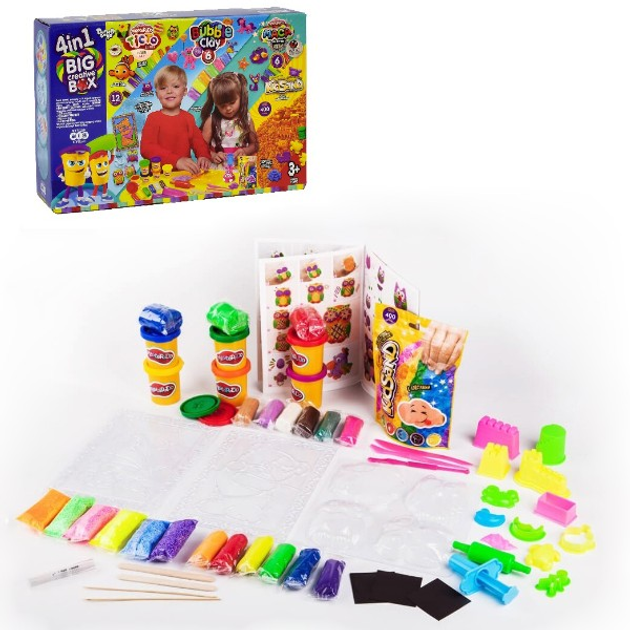 Набір креативної творчості "4в1 Big Creative box" укр (4), BCRB-0O1-01U 3