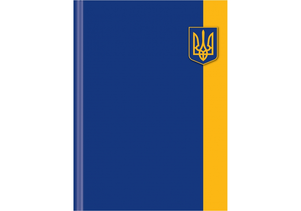 Блокнот А4 96 арк, клітинка, тверда обкладинка, "Синій герб", O20290-02