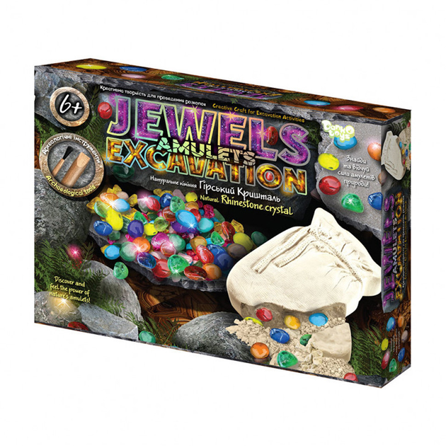 Набір для проведення розкопок "Jewels Amulets Excavation", камені, JAEX-01-01