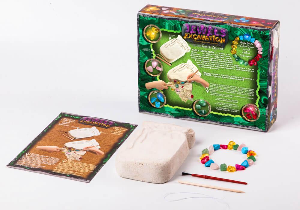Набір для проведення розкопок "Jewels Amulets Excavation", камені, JAEX-01-01 2