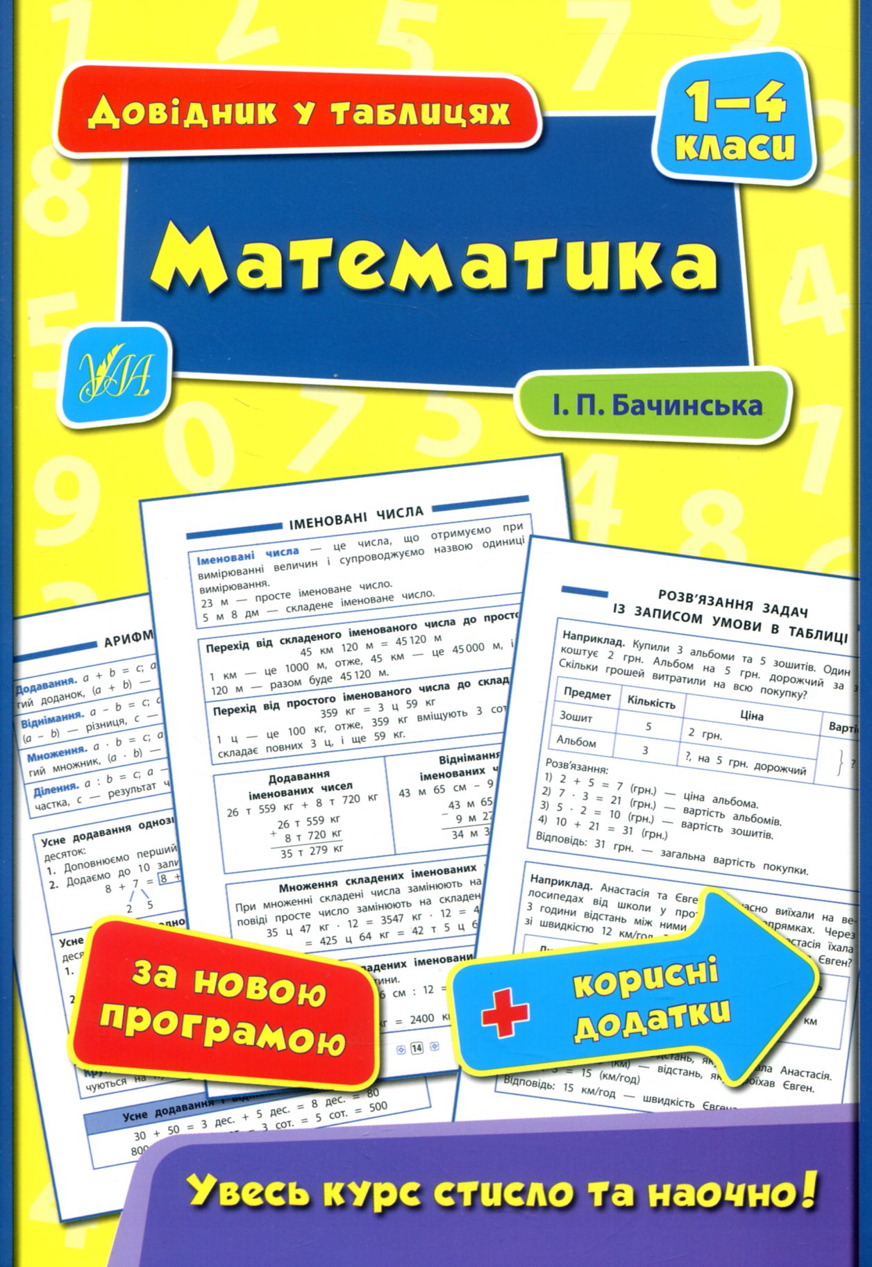 Книга Довідник у таблицях. Математика. 1–4 кл.