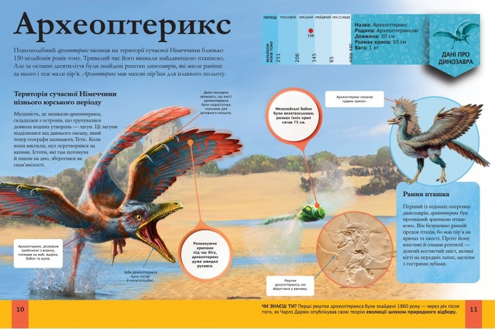 Книга "Гібберт К. Дитяча енциклопедія динозаврів та інших викопних тварин" (у) (5737) 2