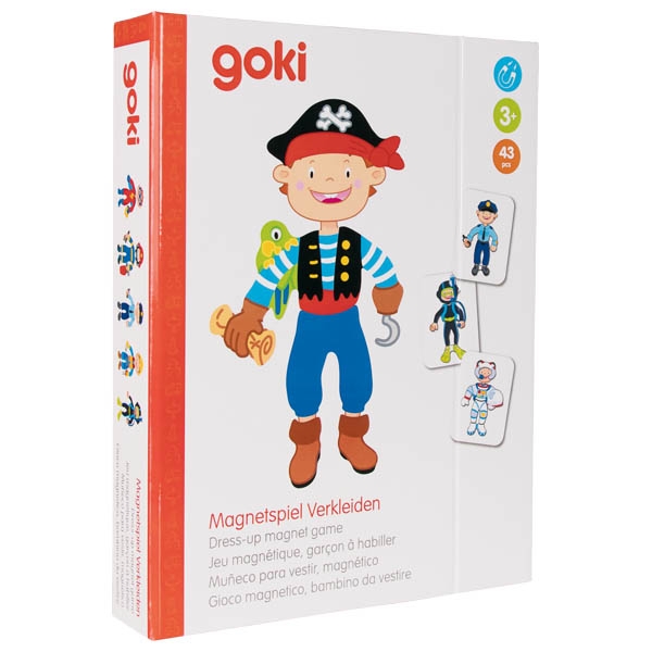 Магнитна книга Goki Одежда для мальчика, 58741G