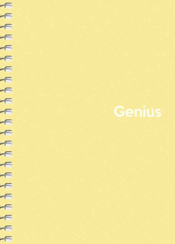 Блокнот А6 80 арк."Genius" кл., пластик (4627) 1