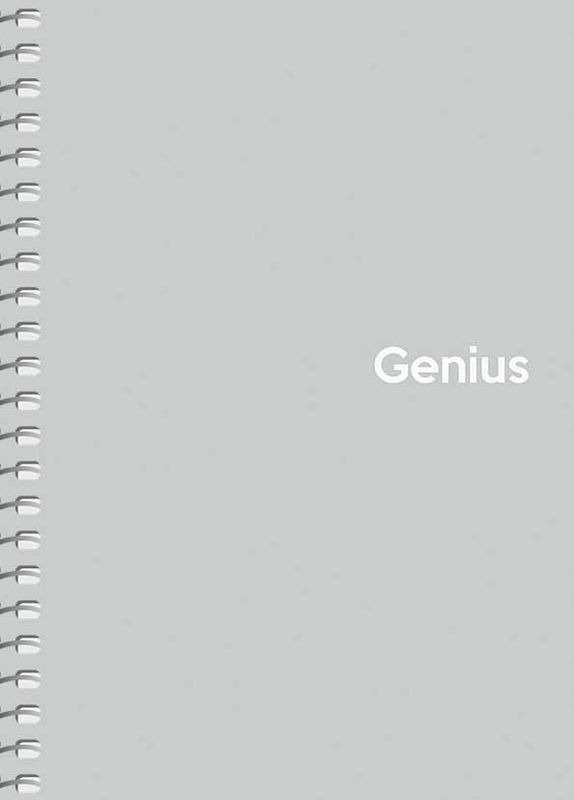Блокнот А6 80 арк."Genius" кл., пластик (4627) 3