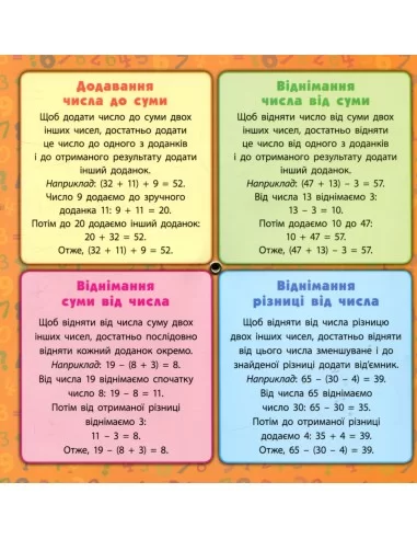 Обертайка. 2 в 1 Справочник-тренажер. 1-4 классы. Математика. Считаем в пределах 100 1