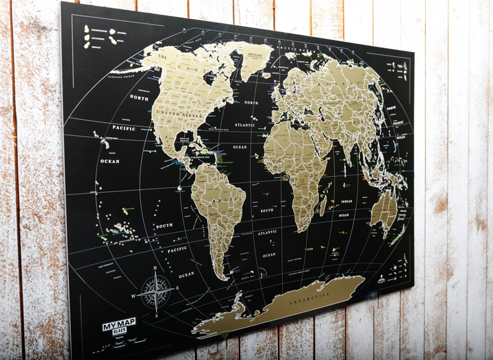 Скретч постер My Map Black edition Mini, 41*61 см (англ.мова), ТМ "My Gift" 5
