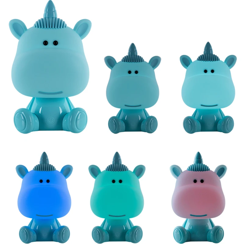 Світильник-нічник LED з акумулятором Unicorn, блакитний, K24-491-1-3 4