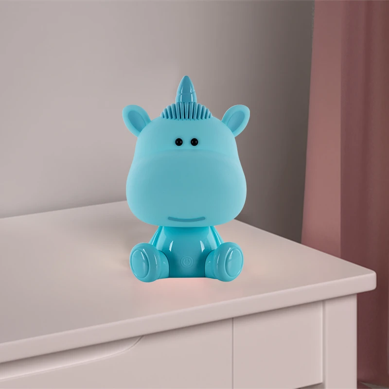 Світильник-нічник LED з акумулятором Unicorn, блакитний, K24-491-1-3 5