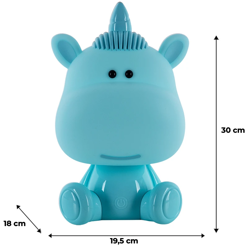 Світильник-нічник LED з акумулятором Unicorn, блакитний, K24-491-1-3 2