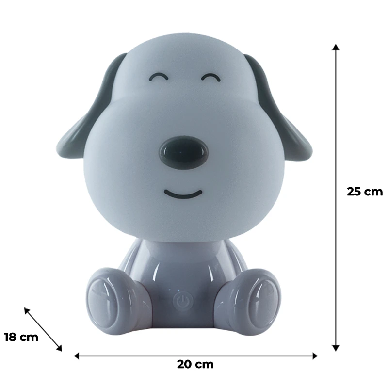 Світильник-нічник LED з акумулятором Doggy, білий, K24-491-3-1 2
