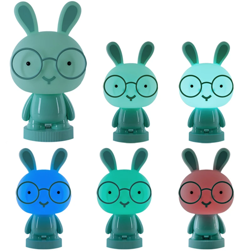 Світильник-нічник LED з акумулятором Bunny, зелений, K24-490-1-4 4