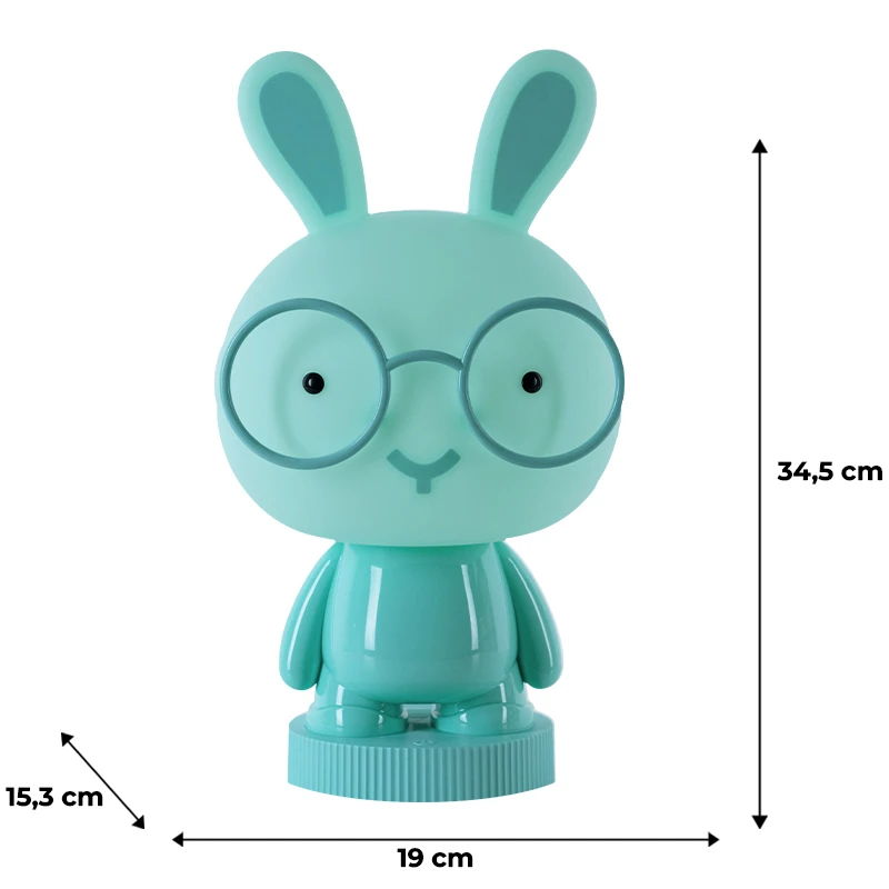Світильник-нічник LED з акумулятором Bunny, зелений, K24-490-1-4 2
