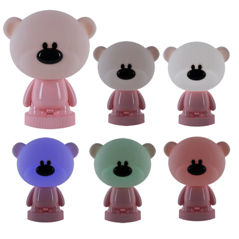 Світильник-нічник LED з акумулятором Bear, рожевий, K24-490-2-2 4