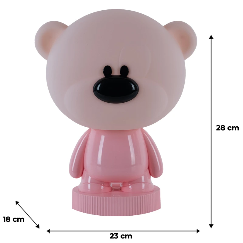 Світильник-нічник LED з акумулятором Bear, рожевий, K24-490-2-2 2