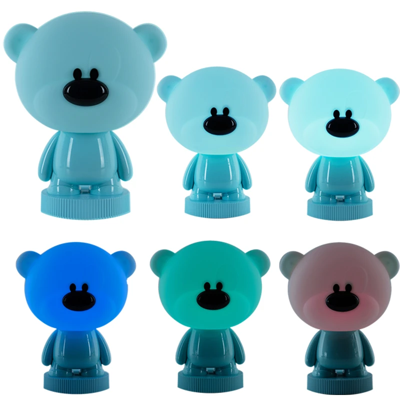 Світильник-нічник LED з акумулятором Bear, блакитний, K24-490-2-3 4