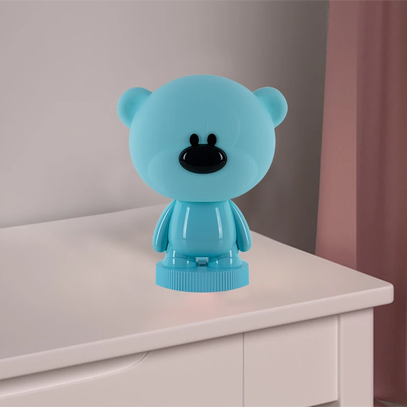Світильник-нічник LED з акумулятором Bear, блакитний, K24-490-2-3 5