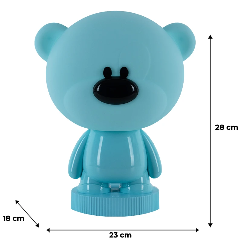 Світильник-нічник LED з акумулятором Bear, блакитний, K24-490-2-3 2
