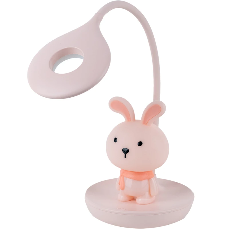 Настільна лампа LED з акумулятором Bunny, рожевий, K24-492-1-2 3