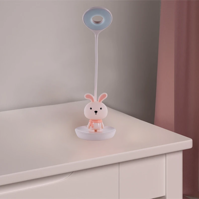 Настільна лампа LED з акумулятором Bunny, рожевий, K24-492-1-2 6