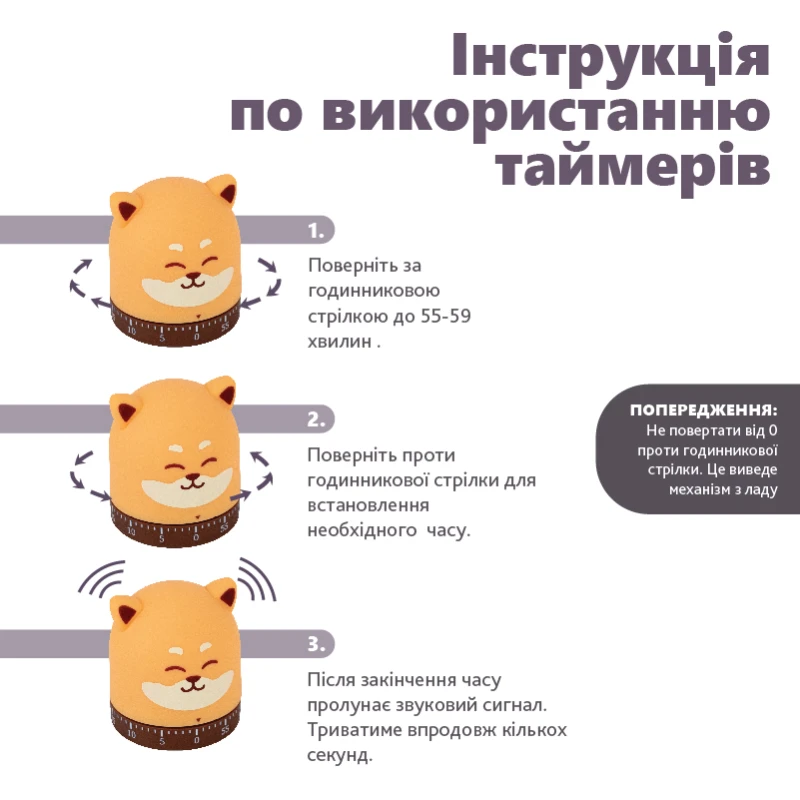 Таймер механический Fox, K24-173-3 6