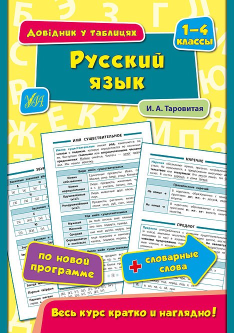 Книга Довідник у таблицях. Русский язык. 1–4 кл.