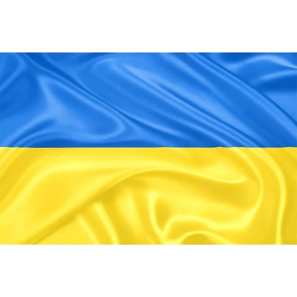 Флаг Украины 140*90 см, лаке, 4Профи